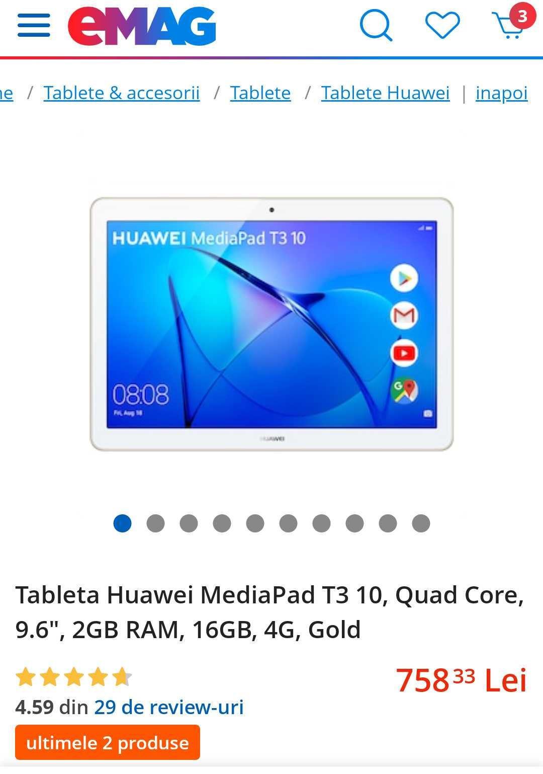 Tableta HUAWEI MediaPad T3 10