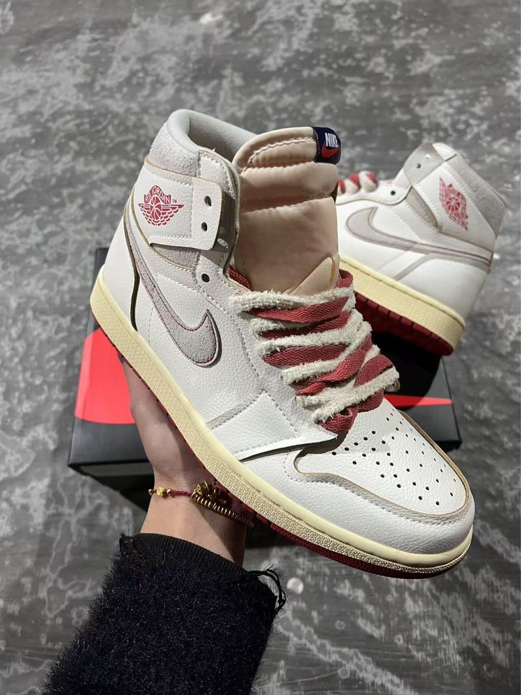 Air Jordan 1 Retro High Rare Air Sail Cinnabar