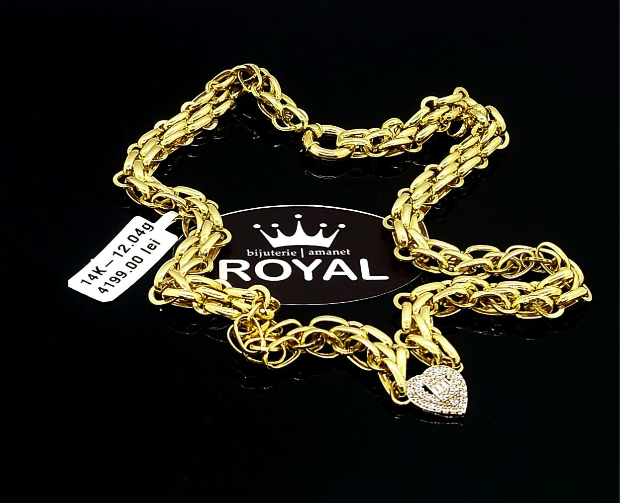 Bijuteria Royal lant din aur 14k 12.04 gr