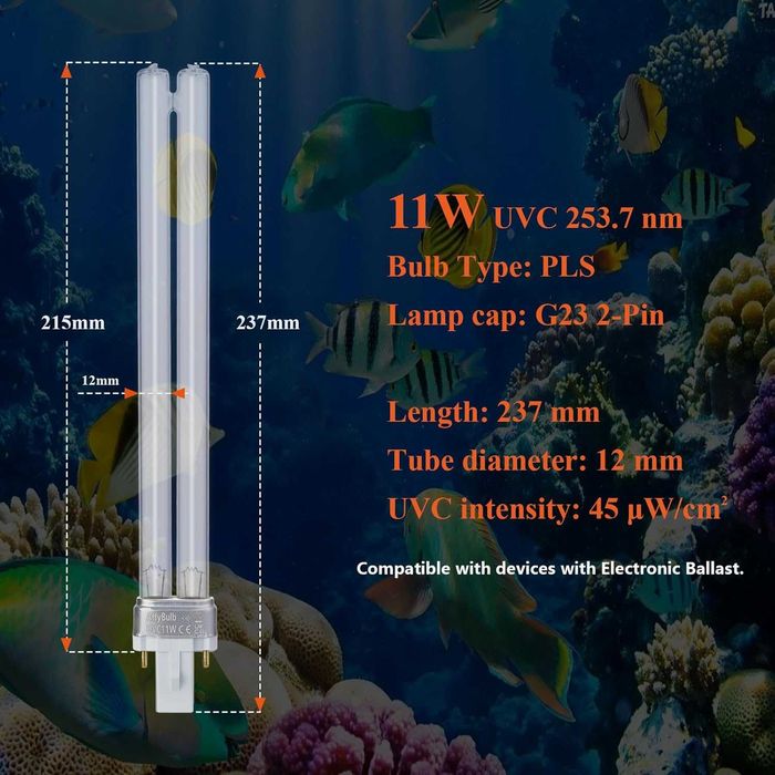 AffyBulb 11W G23 PLS UVC лампа – подходяща за различни UVC устройства