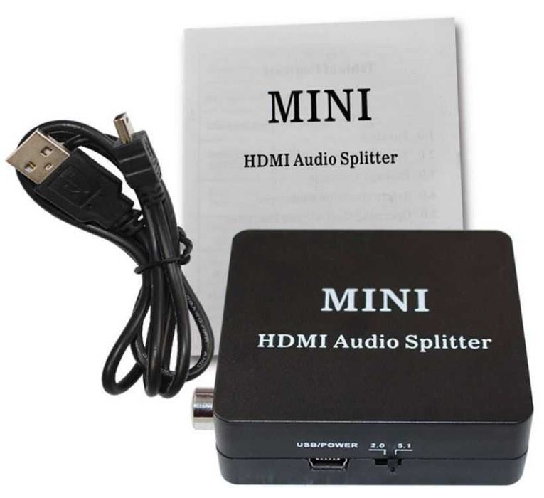 HDMI audio extractor сплитер SPDIF + стерео аудио