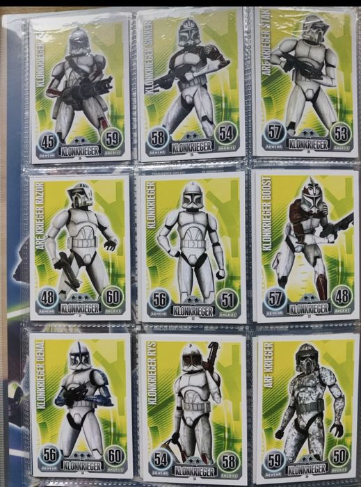 Topps star wars албум - 190 карти от войната на клонираните