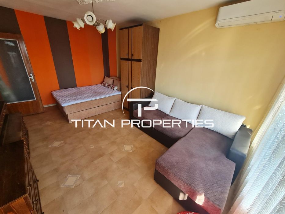 Дава се под наем Едностаен апартамент в Бургас, Меден рудник - зона А - 44 кв.м за 229.5 € - Снимка #1