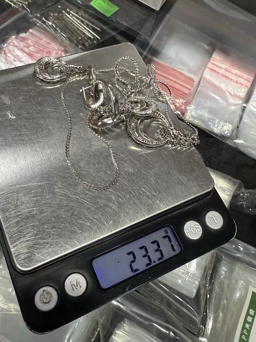 Серебро комплект,для девушек