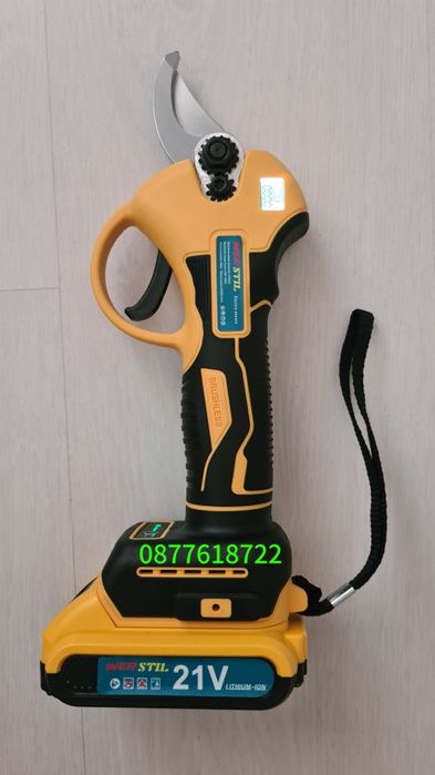 Акумулаторна безчеткова лозарска ножица WERSTIL 21V 5AH