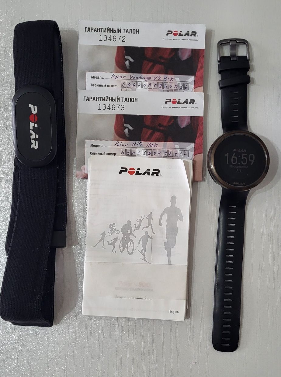 Продам Часы polar vantage v2 с пульсометром H10