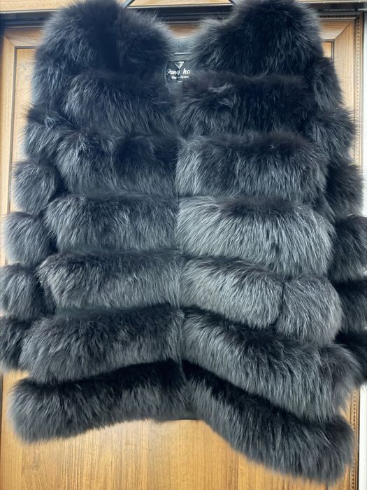 Шуба натуральный песец