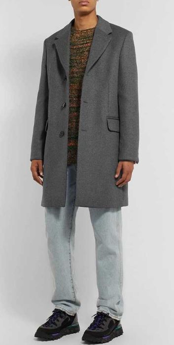 Palton regular 52 XL de lux La Sartoriale lana 100% Woolmark grey