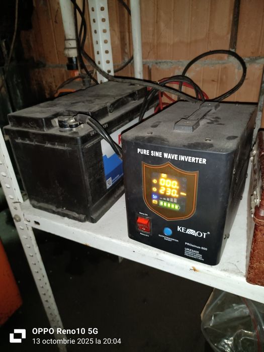 Vând sursa neantreructibila+ acumulator 110 A