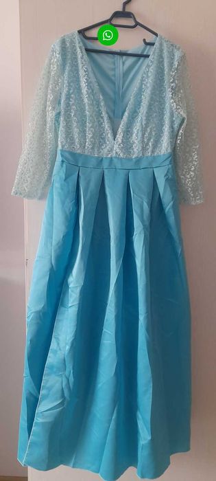 Rochie eleganta noua, baby blue 3XL
