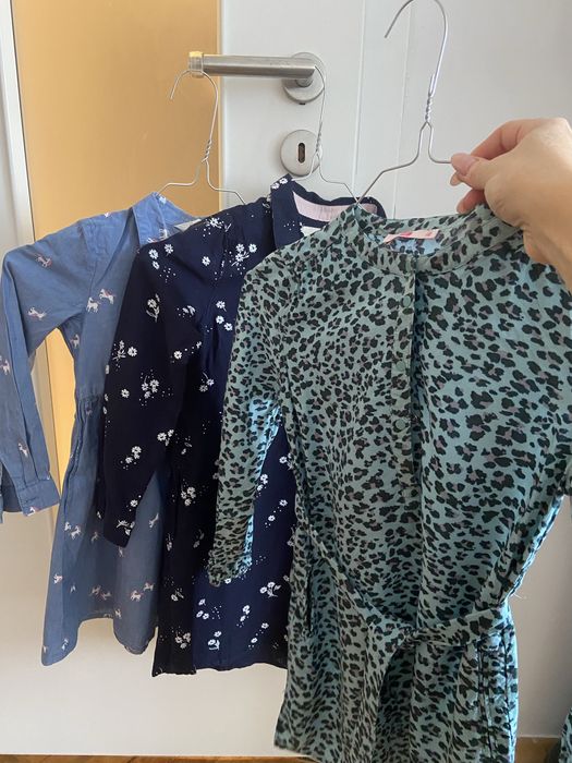 Детски рокли с дълъг ръкав h&m 5 год