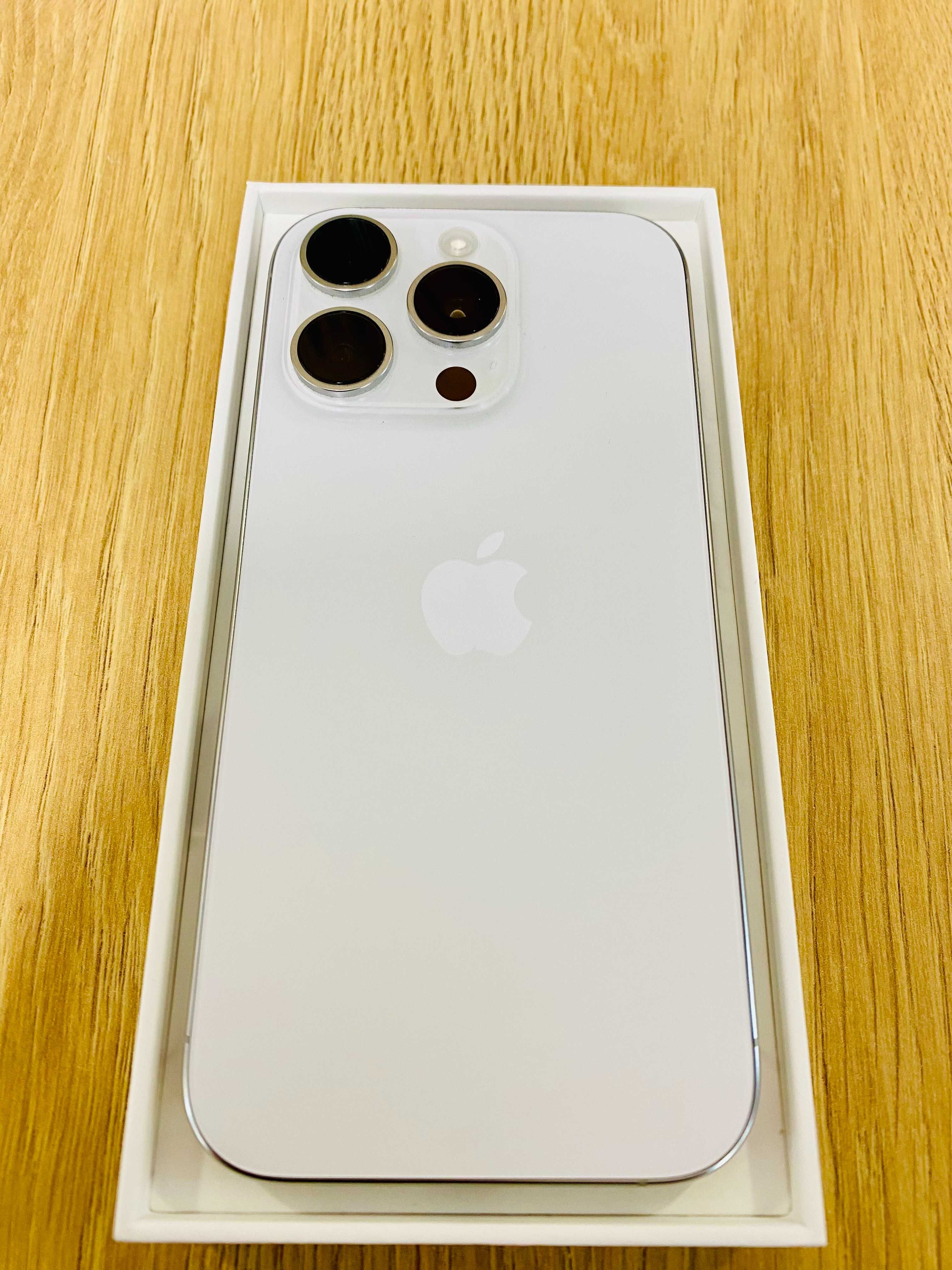 НОВ !!! Apple iPhone 16 Pro, 128GB, 5G, White Titanium, 100%