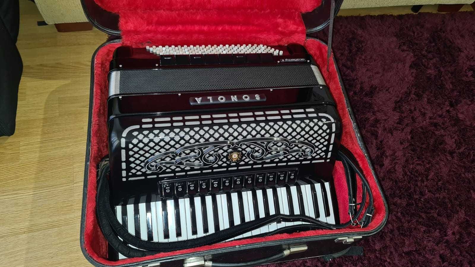 VĪnd acordeon italian Guerrini sonola 120 basi impecabil, ca nou 2+2,