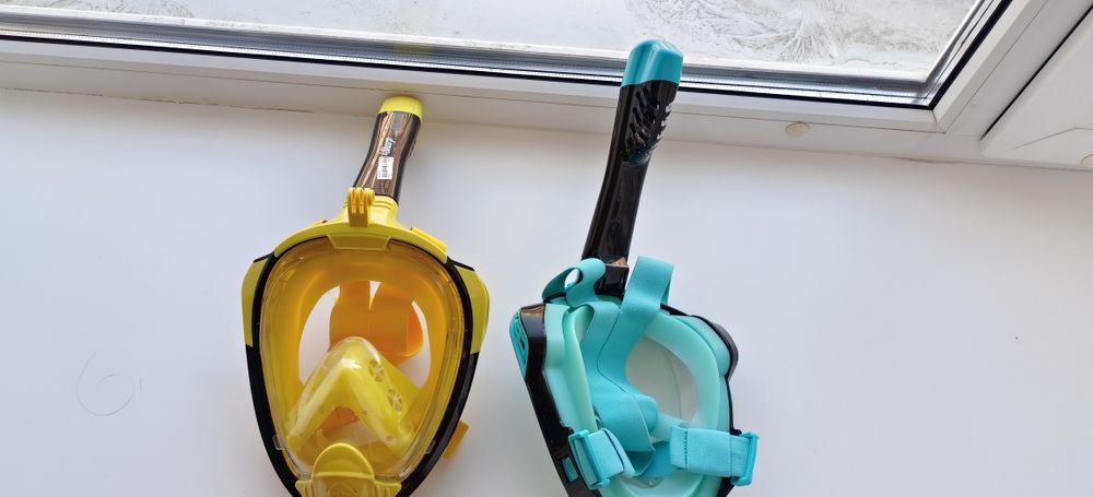 Полнолицевые маски для снорклинга (2 шт.)