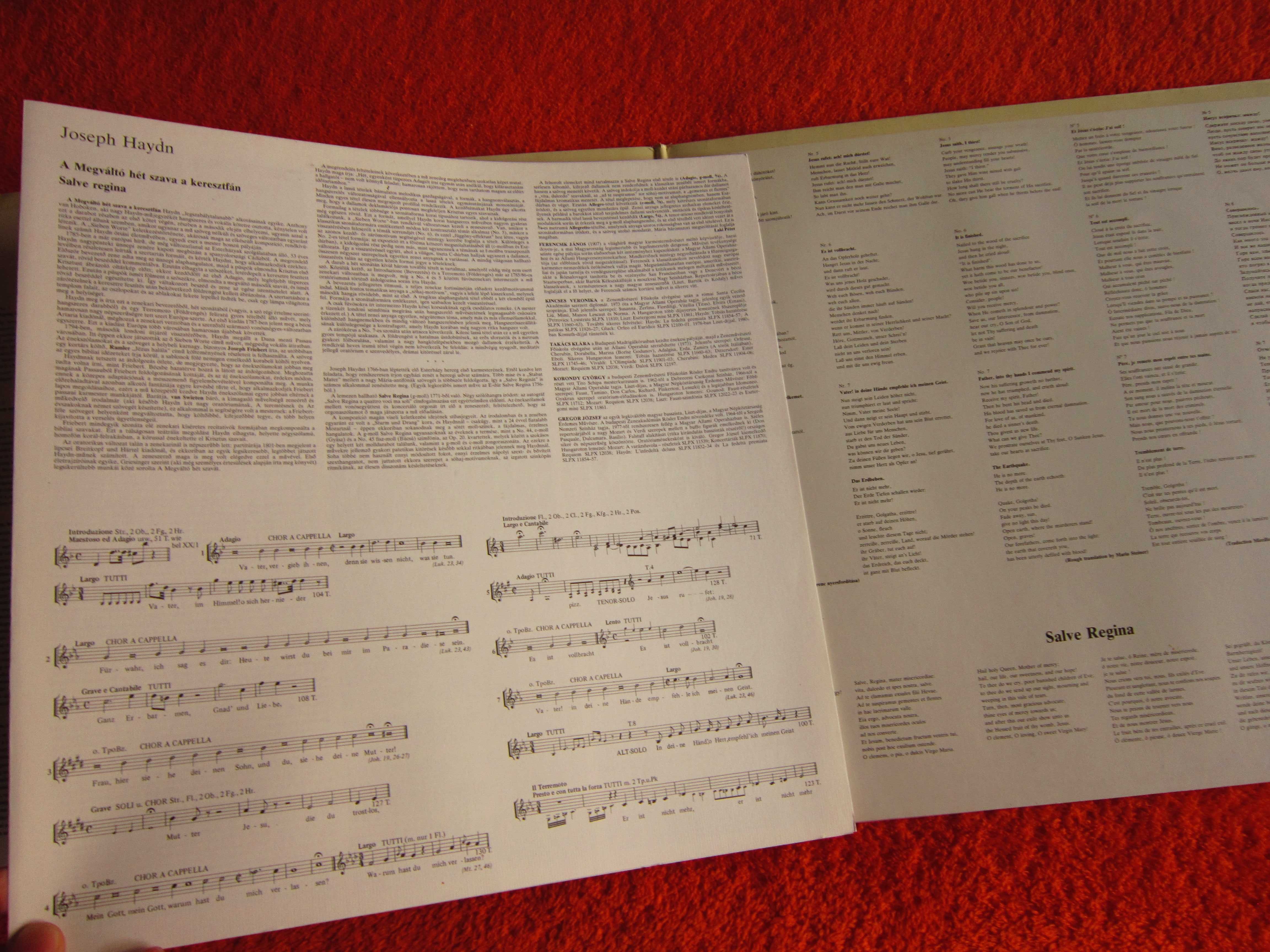 Haydn-7 Last Words Of Christ/Salve Regina 2xLP Ungaria 1980 impecabil