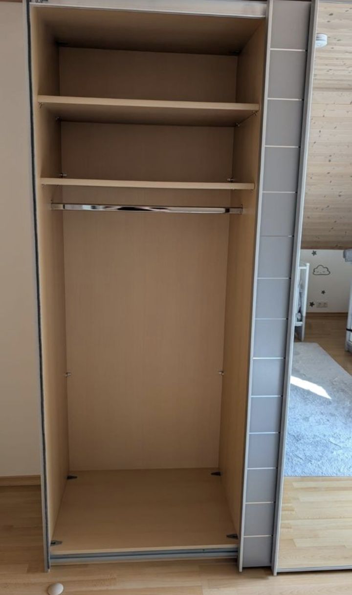 Dressing/Dulap 300/224/70 cm sticla gri