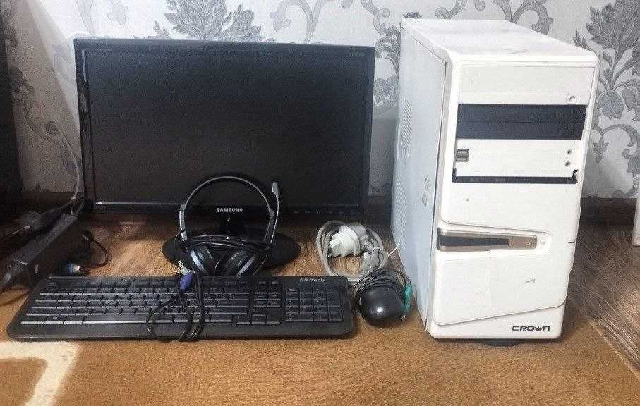 Продаётся рабочий компьютер, подойдёт для учёбы и работы, для игр