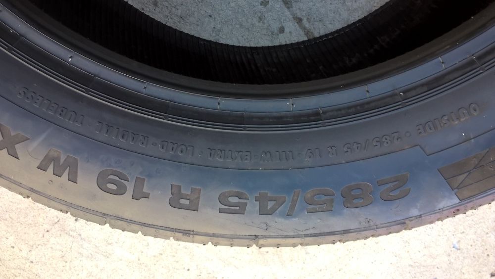 O anvelopa vara 285 45 19 continental sportcontact 5 run flat 7,5 mm