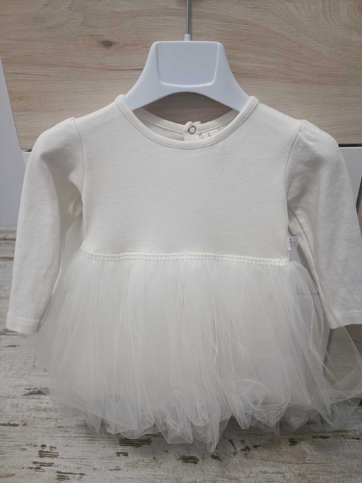 Бяла детска рокля