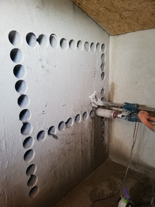 Бурение отверстий алмазное сверление! Демонтаж.