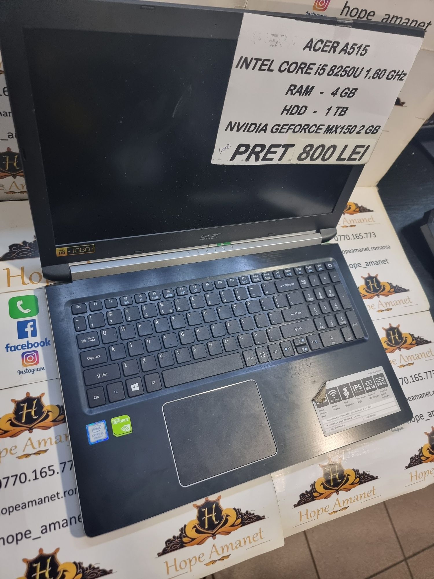 Hope Amanet P6 Laptop Acer A515 i5