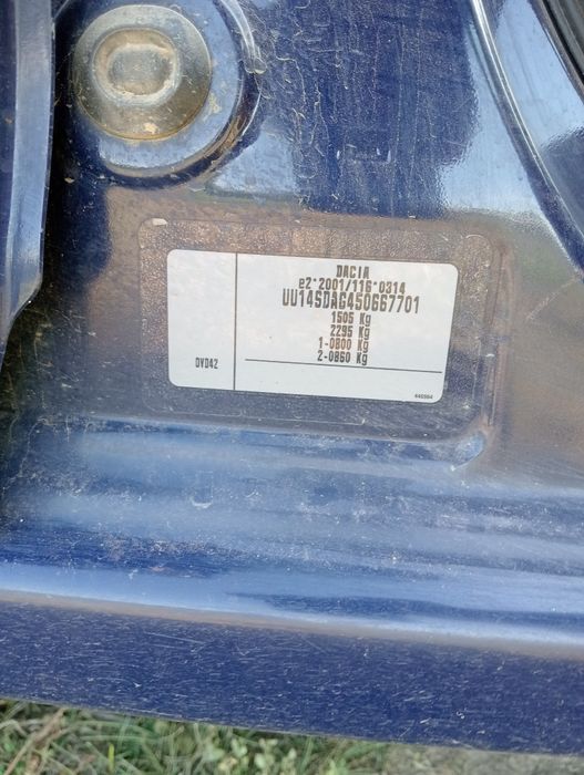 Dezmembrez Dacia Logan faza 2 1.2i cod motor D4F cod culoare DVD42