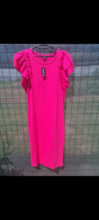 Rochie fuchsia elastica