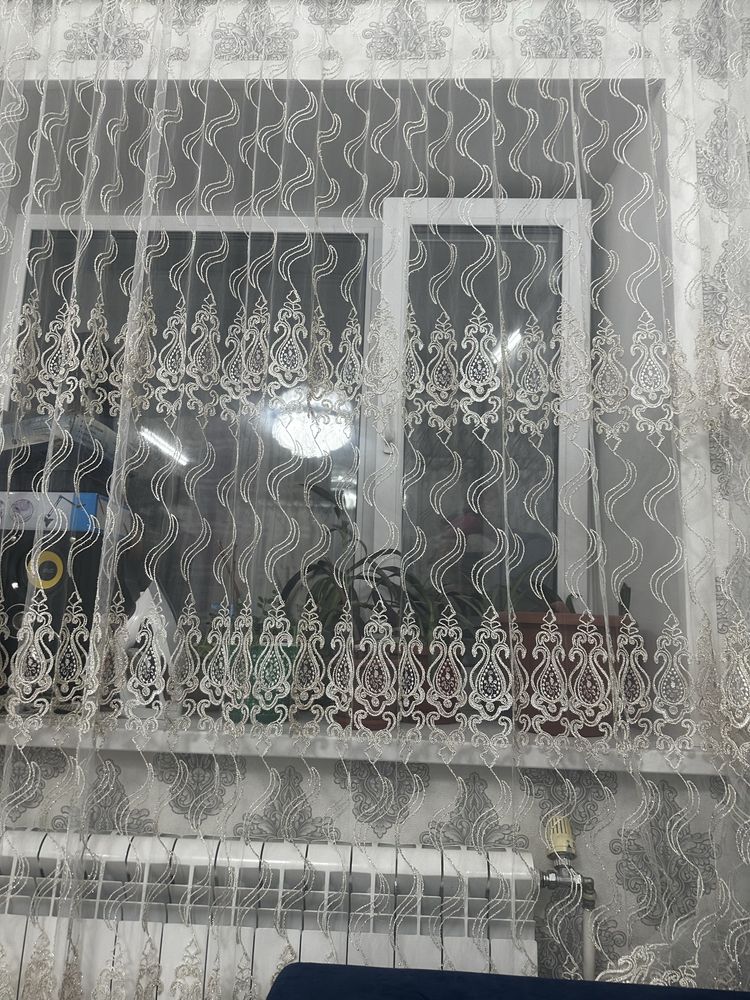 Продам тюли цвет Айвори. В отличном состояний.