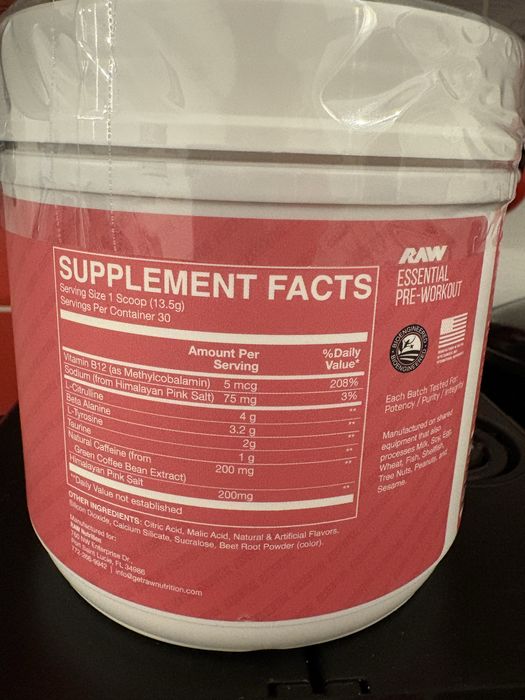 Raw Nutrition Pre-workout