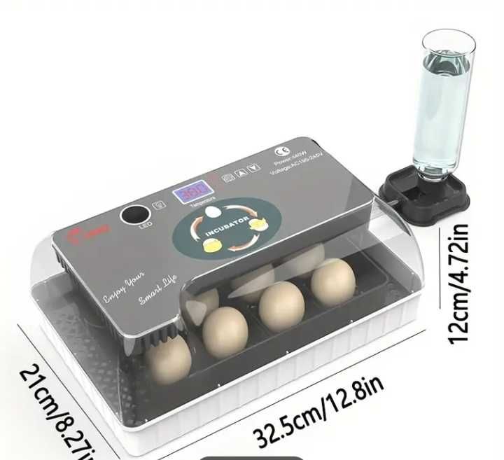 Инкубатор за яйца 12 бр автоматичен