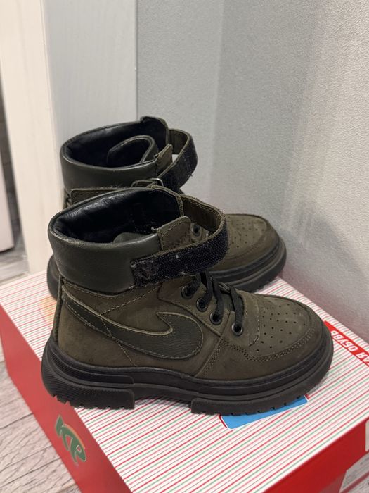 детские осенние ботинки из натуральной кожи