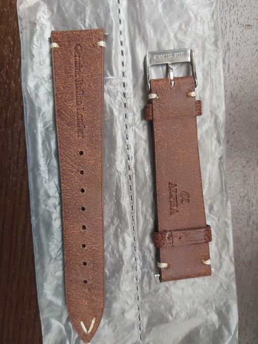 Curea de ceas din piele latime 20mm, produs Alpha made in Italia