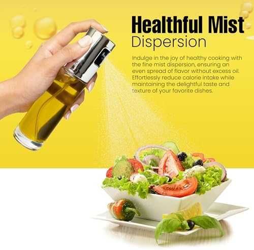 Нова Стъклена маслена спрей бутилка 100 мл за готвене и печене кухня