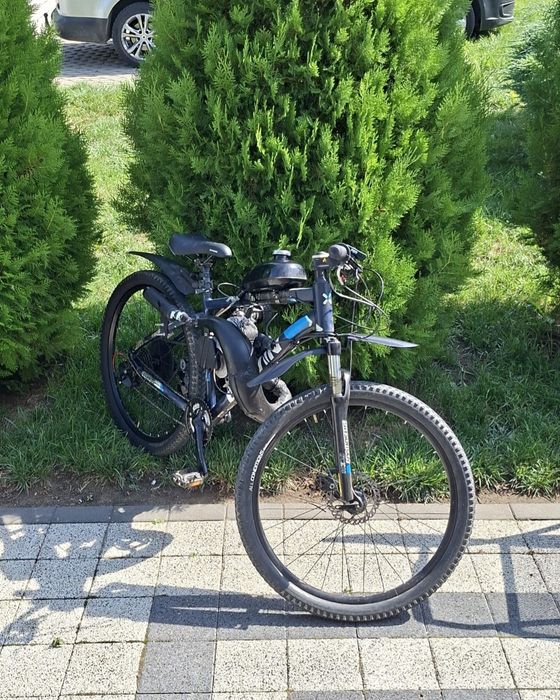 Bicicleta cu motor minarelli hibrid 7 cai reali