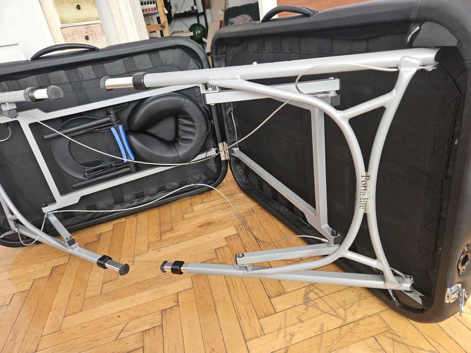Masa masaj Porta-Lite si carucior transport, f usoara 9Kg, 1/2 de pret
