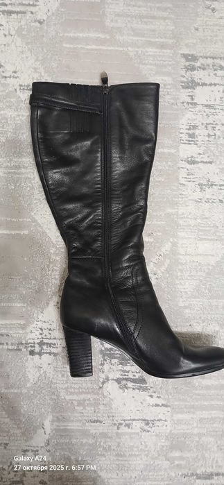 сапоги женские из кожи производство Италия SOPEIA, б\у.