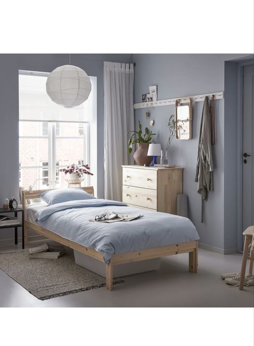 Кровать каркас НЕЙДЕН сосна 90х200 Лурой ИКЕА, IKEA