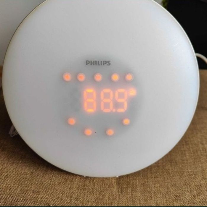 Veioza Led Philips Wake-up Light HF3505 Radio Ceas Alarma