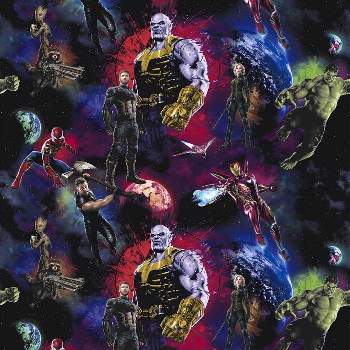 Обои в детскую комнату. Картина Марвел.