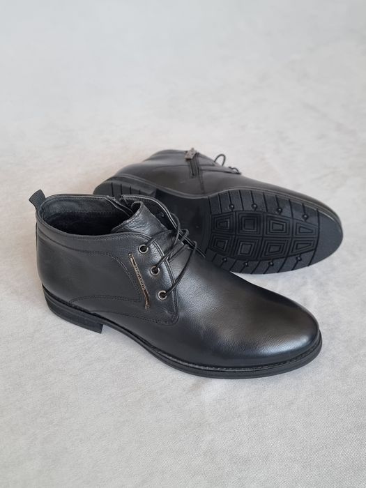 Мужская обувь, ботинки зимние, натуральная кожа. Размер 40