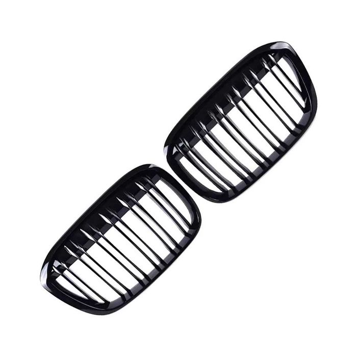 Set 2 grile duble M negru lucios BMW X1 F48 2015-2019