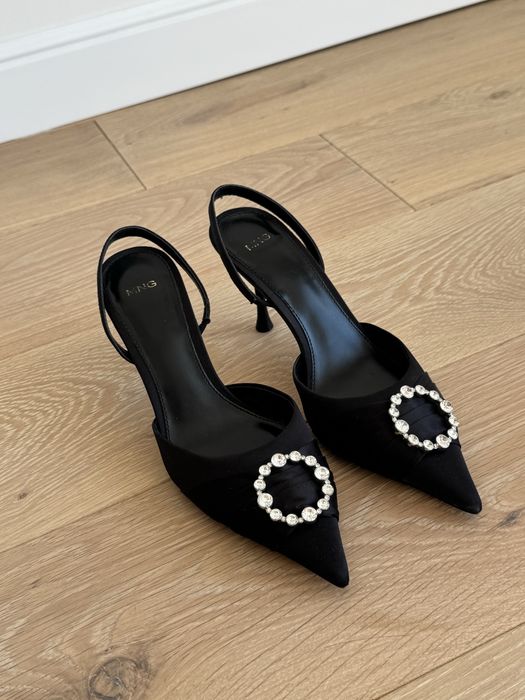 Обувки с ток Mango 38