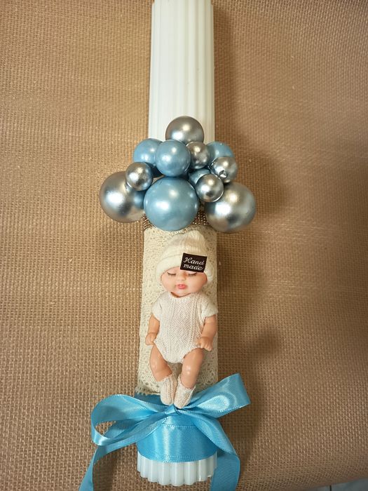 Lumanare botez handmade/ Personalizata