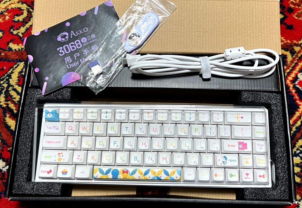 ORIGINAL Akko 3068B V2 Doraemon Rainbow | RGB | Limited Edition