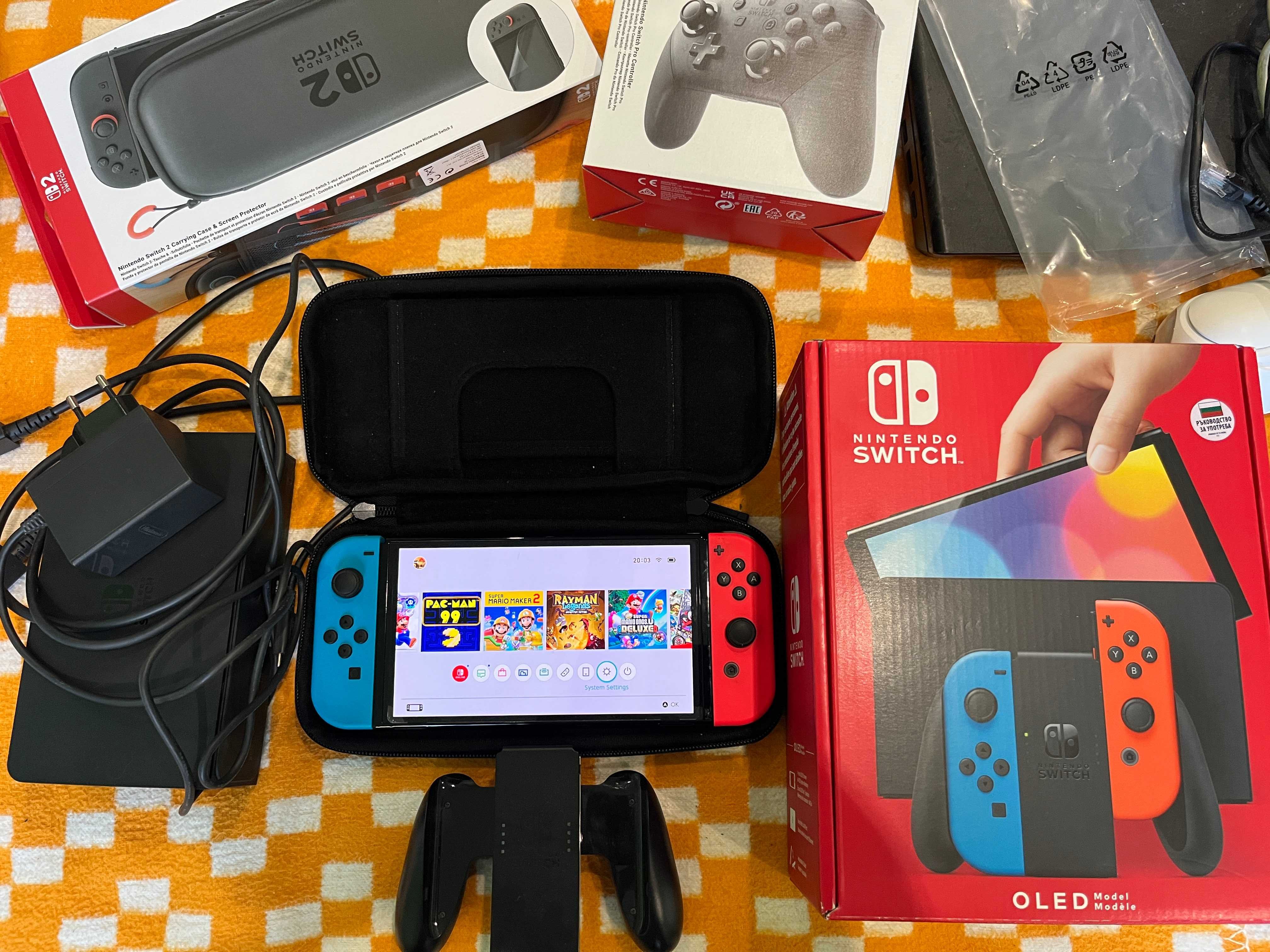 Nintendo Switch OLED, case и про контролер