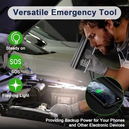 Нова Авто помпа 4500mAh – дигитална, авто стоп, топки, мотори, колела