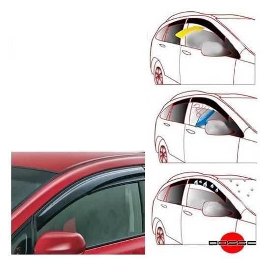 Предни ветробрани дефлектори врата Ford Transit Custom 2014>2021 2 бр