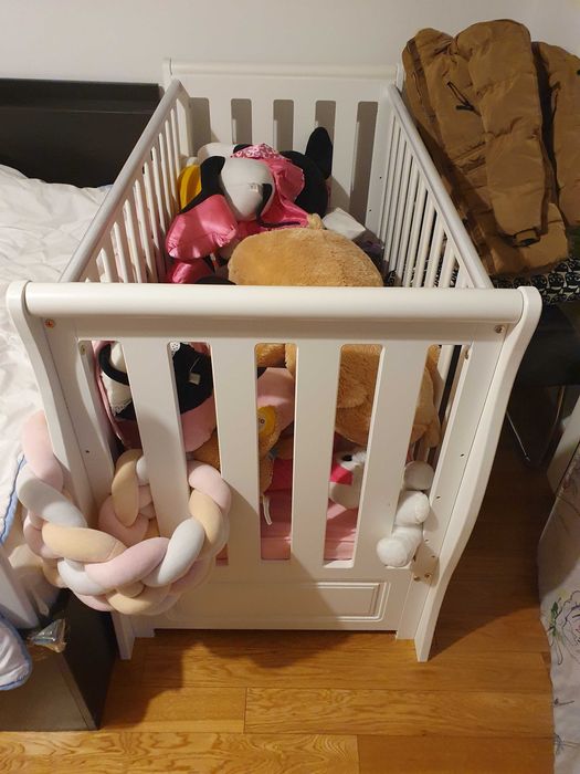 Patut Alb + Saltea Nuca de Cocos + Husa Saltea + Aparatori