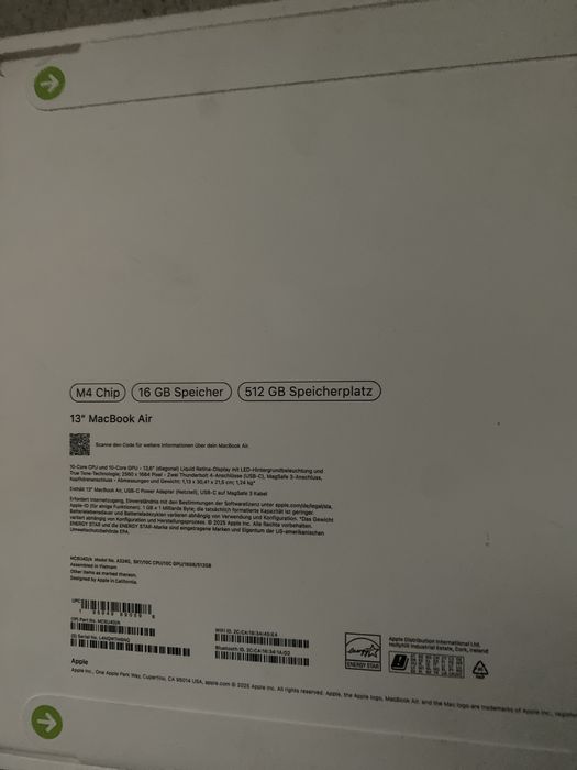 Macbook M4 nou sigilat