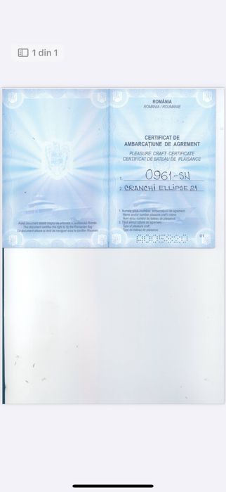 Vand barca Cranchi Ellipse 21 si peridoc 2 axe